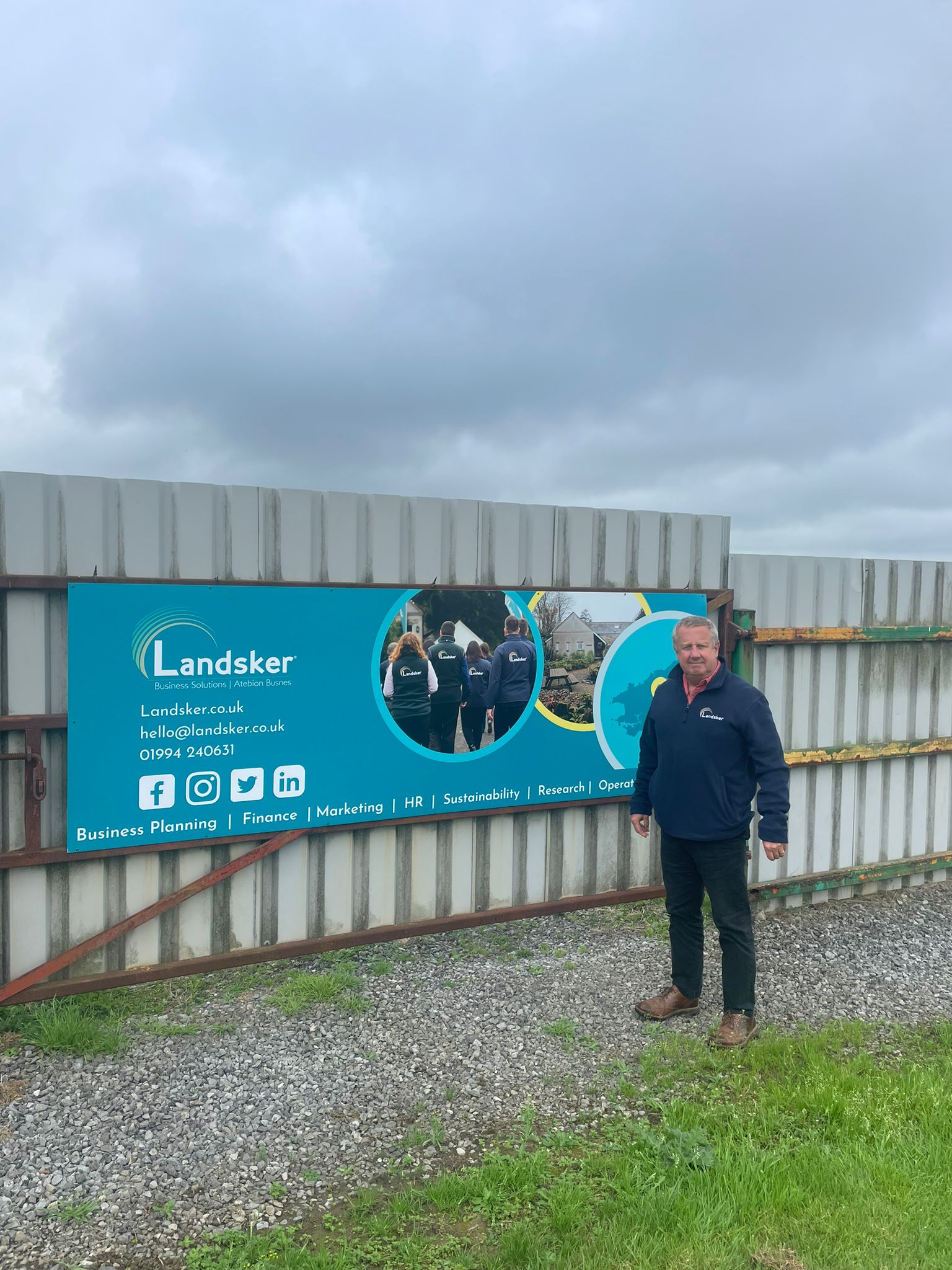 Whitland Rugby landsker sponsorship board